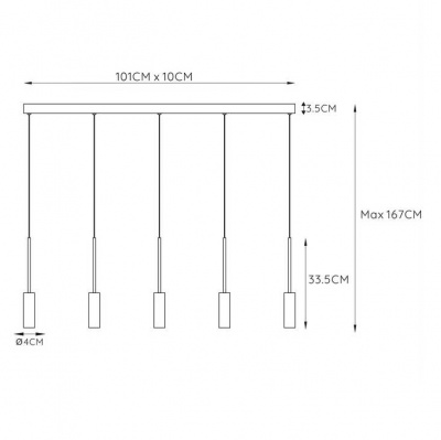 Подвесной светодиодный светильник Lucide Tubule 24401/35/30  фото, kupilegko.ru