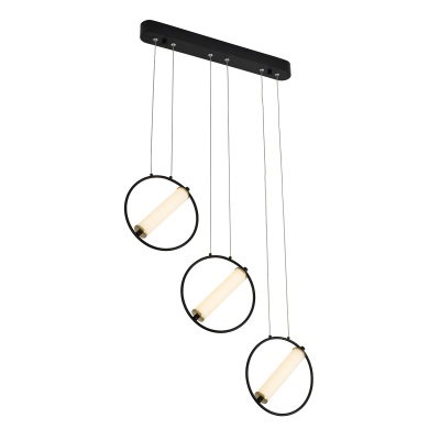 Подвесная светодиодная люстра Gerhort G61306/3BK+GD  фото, kupilegko.ru