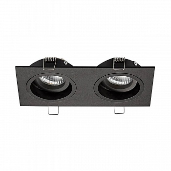 Встраиваемый светильник Zumaline Chuck dl2 square 20068-BK (встраиваемые)  фото, kupilegko.ru