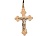 Золотой крестик, золото, 01R760526  фото, kupilegko.ru
