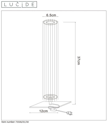 Настольная лампа Lucide Lionel 73506/01/30  фото, kupilegko.ru