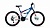 Велосипед ALTAIR MTB FS 24 disc (рост 15") 2019-2020, синий/красный, RBKT02N4P003 Altair  фото, kupilegko.ru