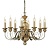 Подвесная люстра Ideal Lux Firenze Sp8 Oro Antico 020839  фото, kupilegko.ru