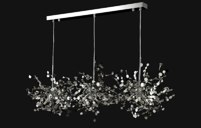 Подвесная люстра Crystal Lux GARDEN SP3х3 L1200 CHROME  фото, kupilegko.ru