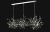 Подвесная люстра Crystal Lux GARDEN SP3х3 L1200 CHROME  фото, kupilegko.ru