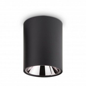 Потолочный светодиодный светильник Ideal Lux Nitro 15W Round Nero 205984  фото, kupilegko.ru