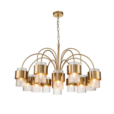 Подвесная люстра Indigo ELEGANZA 12019/A/12P Brass V000324  фото, kupilegko.ru