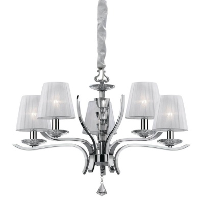 Подвесная люстра Ideal Lux Pegaso SP5 Bianco 066448  фото, kupilegko.ru