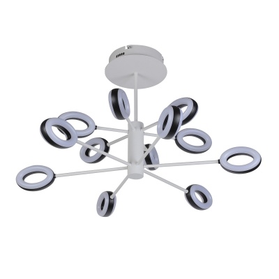 Подвесная светодиодная люстра Gerhort G61314/12WT BK  фото, kupilegko.ru