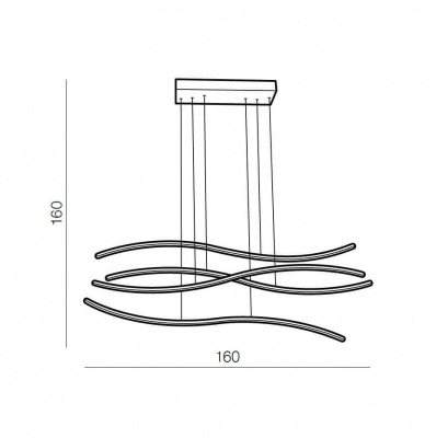 Подвесной светильник Azzardo Waves AZ2912  фото, kupilegko.ru