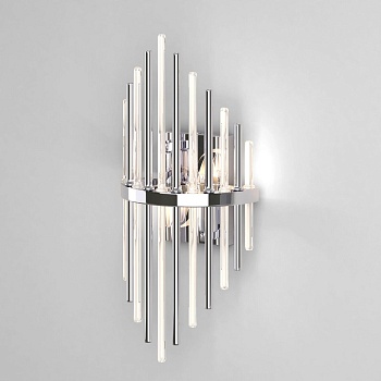 Настенный светильник Bogates Eclipse Allure 355/2 хром  фото, kupilegko.ru