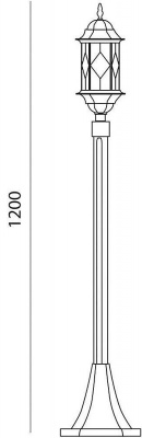 Столб фонарный уличный Feron 11348  фото, kupilegko.ru