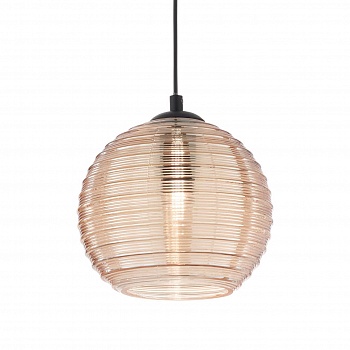 Подвесной светильник Ideal Lux Riga SP1 Big Ambra 241203  фото, kupilegko.ru