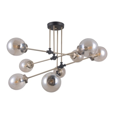 Потолочная люстра Gerhort G71162/8BK+AB AMB  фото, kupilegko.ru