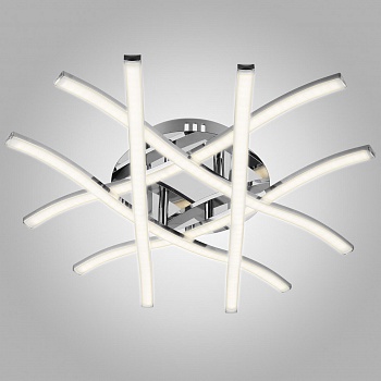 Потолочный светодиодный светильник Eurosvet Pascal 90043/6 хром  фото, kupilegko.ru