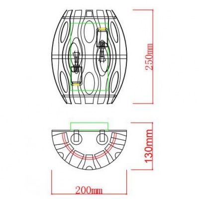 Настенный светильник Rivoli Meike 4080-402 Б0047925  фото, kupilegko.ru