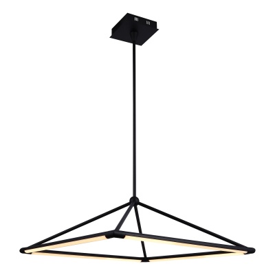 Подвесная светодиодная люстра Gerhort G61242/4BK BK+WT  фото, kupilegko.ru