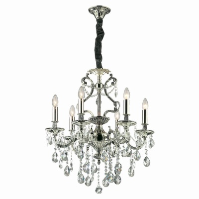 Подвесная люстра Ideal Lux Gioconda SP6 Argento 044927  фото, kupilegko.ru