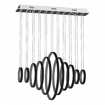 Подвесной светодиодный светильник DesignLed Anch Spring AD14036-11A-BK 001978  фото, kupilegko.ru