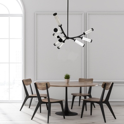 Потолочная светодиодная люстра Gerhort G61249/9BK CL  фото, kupilegko.ru