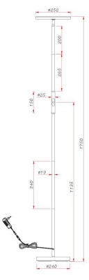 Торшер Arte Lamp Sceptrum A1822PN-1BK  фото, kupilegko.ru