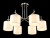 Потолочная люстра Crystal Lux Sergio PL6 Nickel  фото, kupilegko.ru