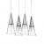 Подвесной светильник Ideal Lux Cono SP3 Cromo 112367  фото, kupilegko.ru