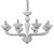 Подвесная люстра Ideal Lux Casanova SP8 Bianco 094045  фото, kupilegko.ru