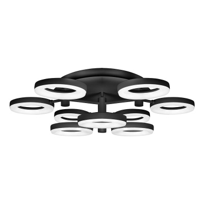 Потолочная светодиодная люстра iLedex FS-014-X9 108W BK  фото, kupilegko.ru