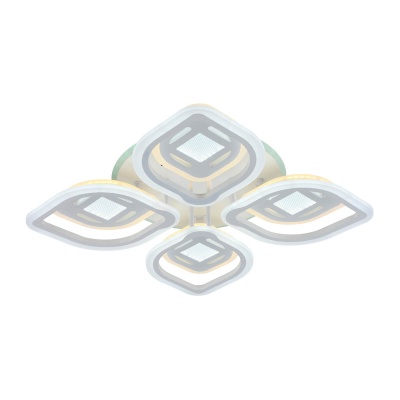 Потолочная светодиодная люстра Profit Light 8439/4+4B WHT  фото, kupilegko.ru