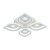 Потолочная светодиодная люстра Profit Light 8439/4+4B WHT  фото, kupilegko.ru