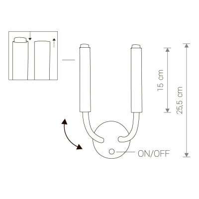 Бра, светильник настенный накладной Nowodvorski 9055  фото, kupilegko.ru