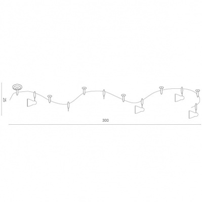 Трековая система Arte Lamp Rails A3058PL-6BK  фото, kupilegko.ru