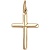 Золотой крестик, золото, 01R019006  фото, kupilegko.ru