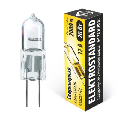 Галогенная лампа Elektrostandard G4 G4 12V20W Super Light сверхъяркая  фото, kupilegko.ru