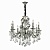 Подвесная люстра Ideal Lux Gioconda SP8 Argento 044934  фото, kupilegko.ru