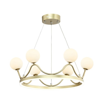 Подвесная светодиодная люстра Gerhort G51241/6GD WT  фото, kupilegko.ru