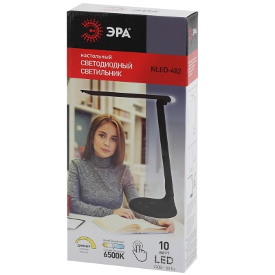 Настольная лампа ЭРА NLED-482-10W-BK Б0041087  фото, kupilegko.ru