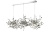 Подвесная люстра Crystal Lux GARDEN SP3х3 L1200 CHROME  фото, kupilegko.ru