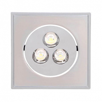 Встраиваемый светодиодный светильник Horoz Elena-3 3W матовый хром 2700К 016-010-0003 HRZ00000272 (встраиваемые)  фото, kupilegko.ru