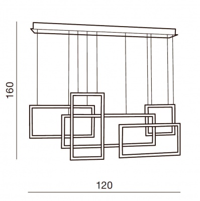 Подвесной светильник Azzardo Quadratus AZ2850  фото, kupilegko.ru