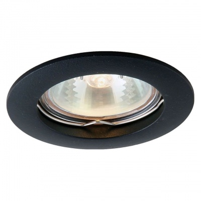Встраиваемый светильник Arte Lamp Basic A2103PL-1BK  фото, kupilegko.ru
