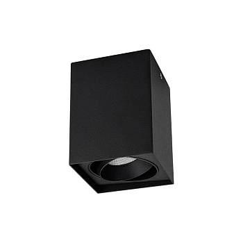 Потолочный светодиодный светильник Arlight SP-Cubus-S100x100BK-11W Warm White 40deg 023082  фото, kupilegko.ru