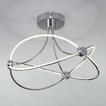 Потолочный светодиодный светильник Eurosvet Petto 90246/6 хром  фото, kupilegko.ru