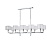 Подвесная люстра Crystal Lux Maestro SP-PL10 L1100 Chrome  фото, kupilegko.ru