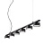 Подвесная люстра Ideal Lux Minor Linear SP6 235486  фото, kupilegko.ru