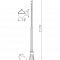 Столб фонарный уличный Arte Lamp MONACO A1497PA-1BK  фото, kupilegko.ru