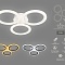 Потолочная светодиодная люстра Ambrella light FA4052  фото, kupilegko.ru