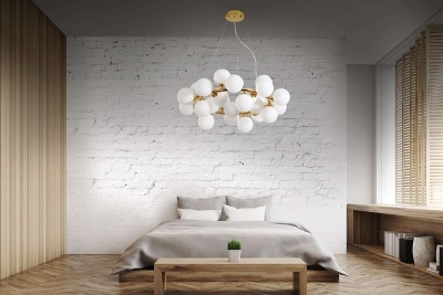 Подвесная люстра Lumina Deco Marsiada LDP 6033-25 GD  фото, kupilegko.ru