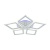 Потолочная светодиодная люстра Profit Light 8464/5B WHT  фото, kupilegko.ru